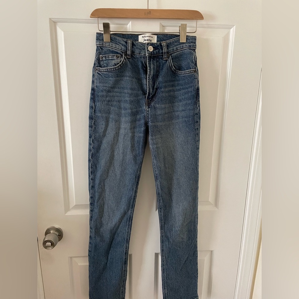 Reformation Liza High Rise Straight Jeans